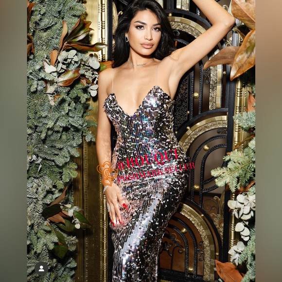 BLOGGERS FAV ZARA STRAPPY SLEEVES SEQUIN DRESS - Picture 5 of 9